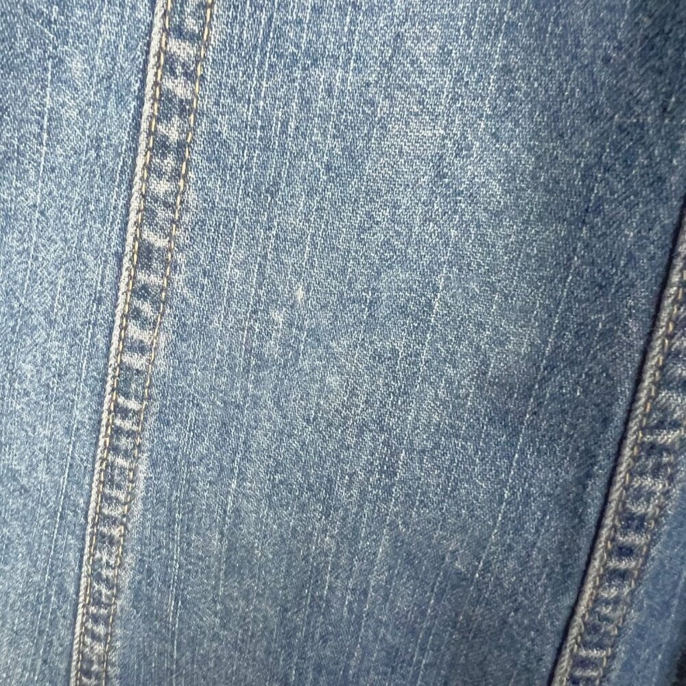 y2k Vintage Relativity Blue Denim Knee Length Skirt Women's Size 18 Plus Size - Picture 5 of 7